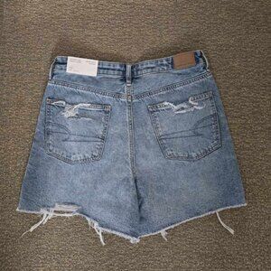 NWT American Eagle AE Highest Rise Baggy Jean Shorts Size 10